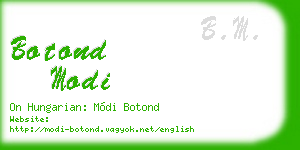 botond modi business card